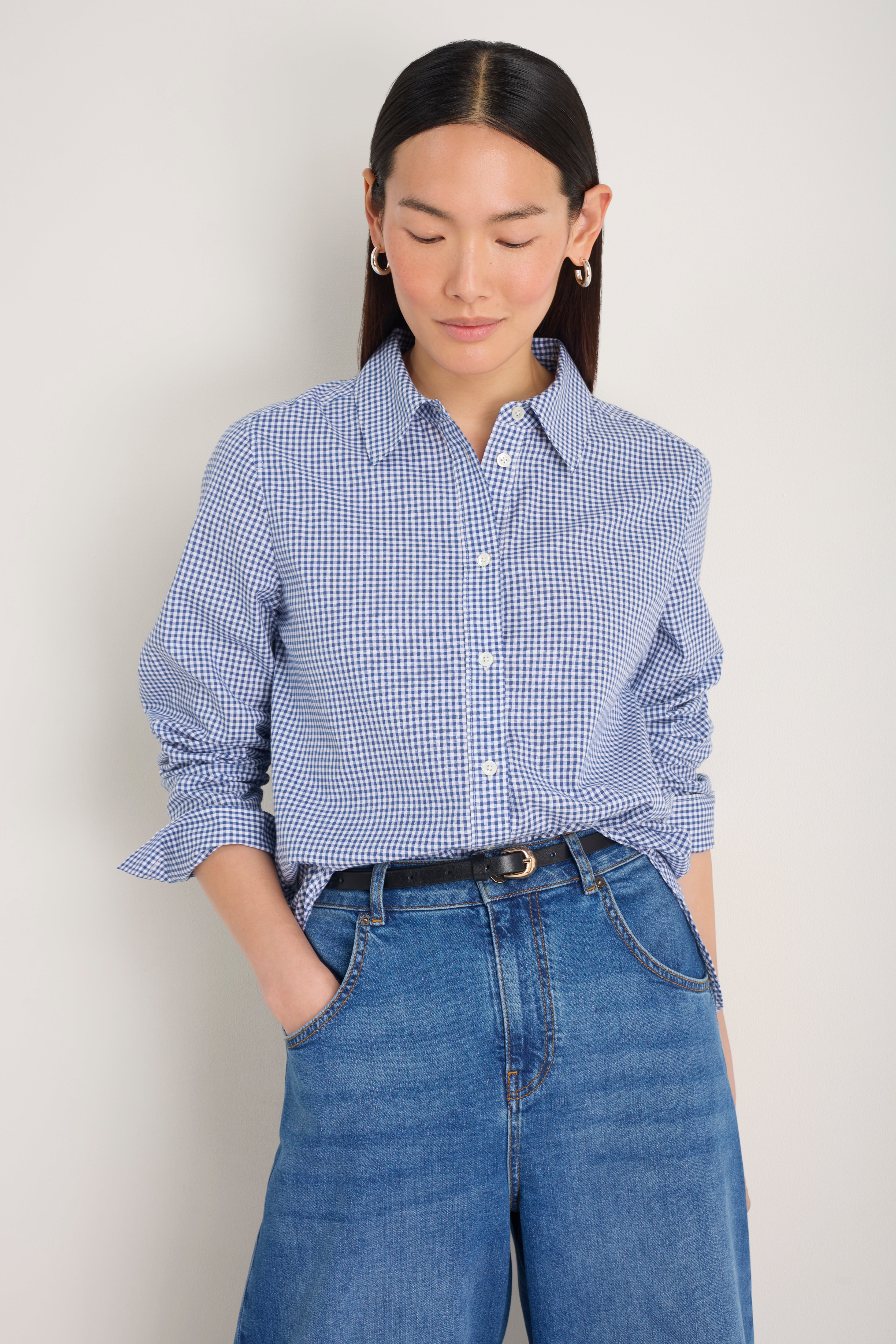 Elma Shirt - Midnight Gingham