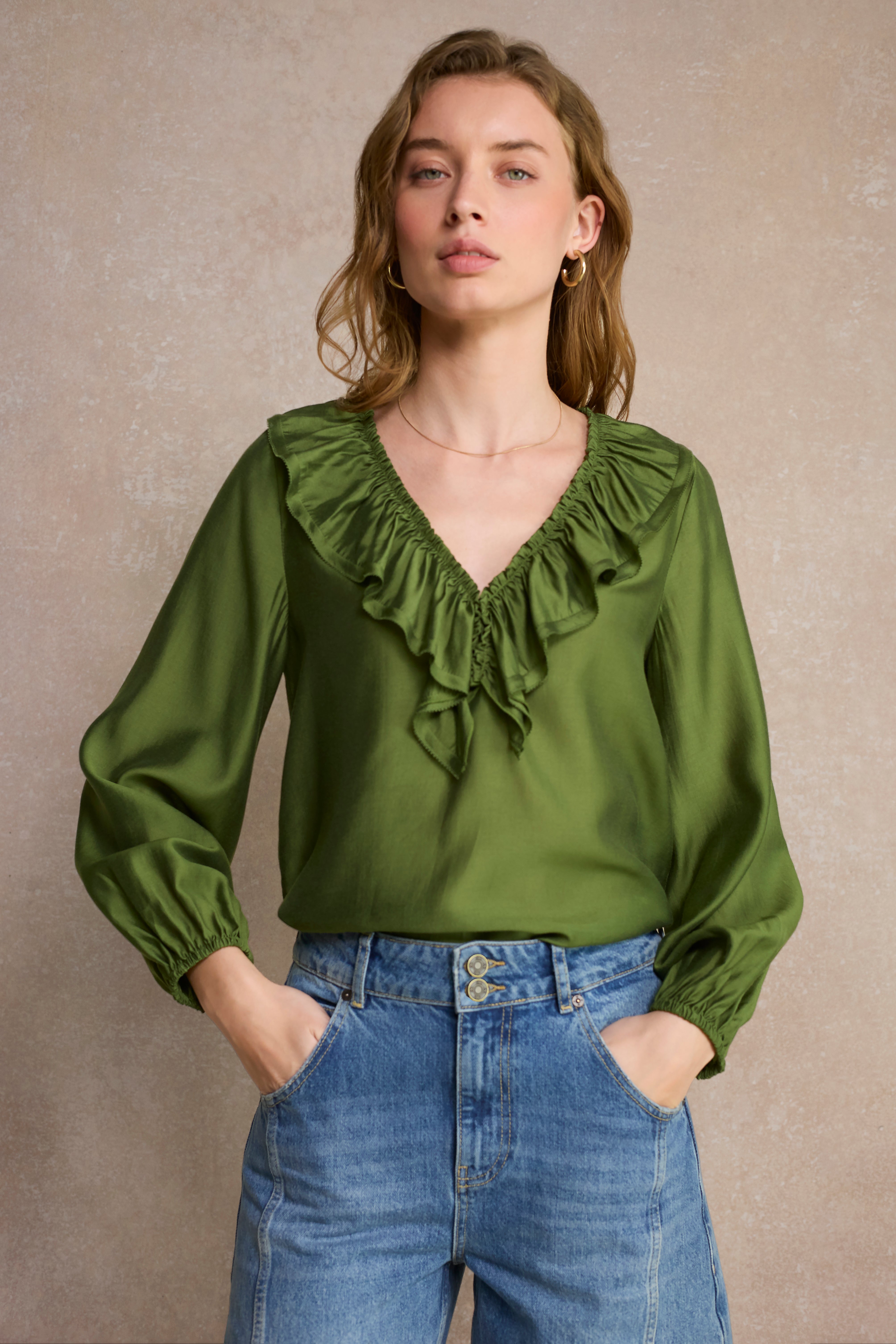 Florence Blouse - Fern Green