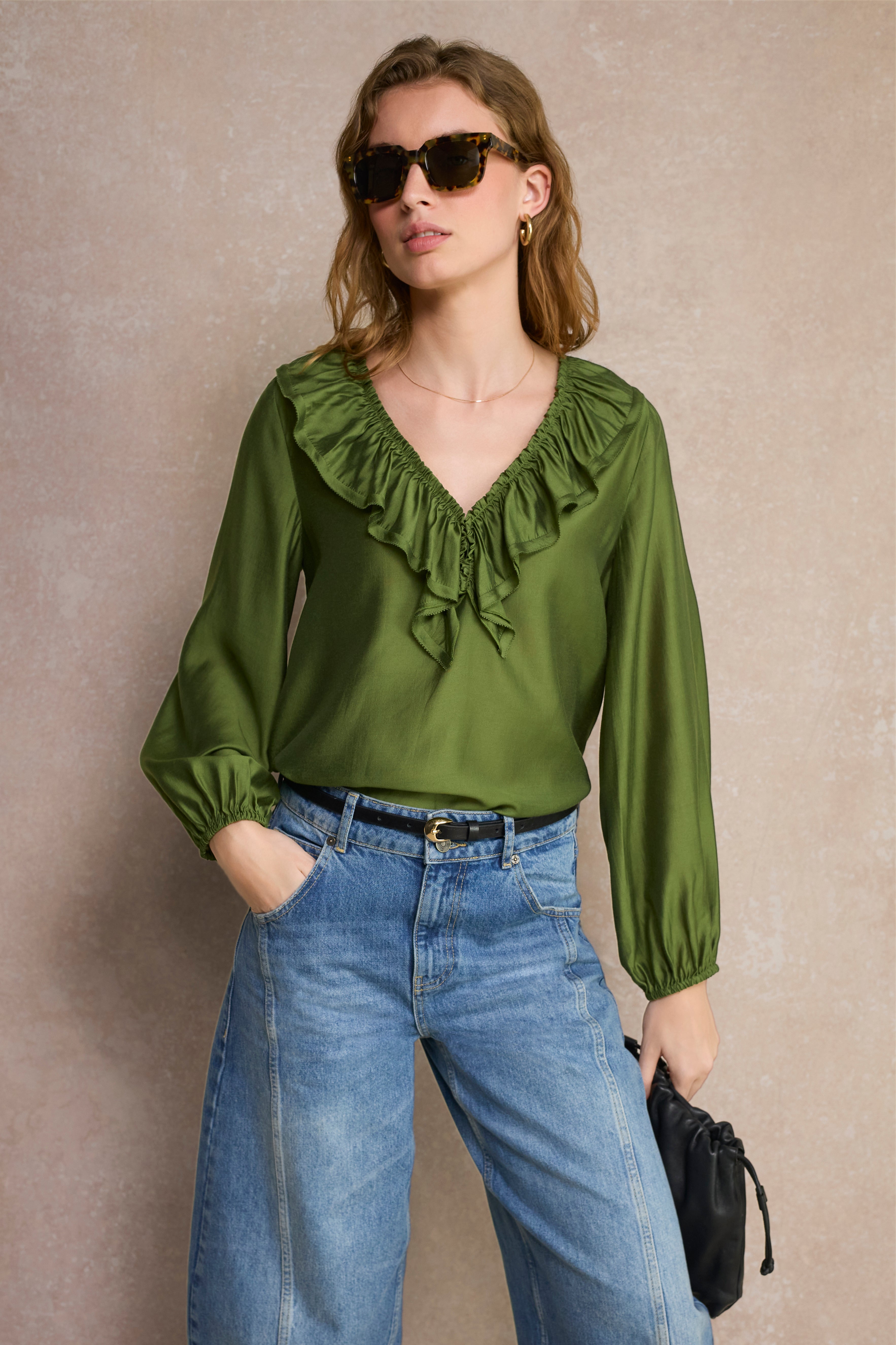Florence Blouse - Fern Green