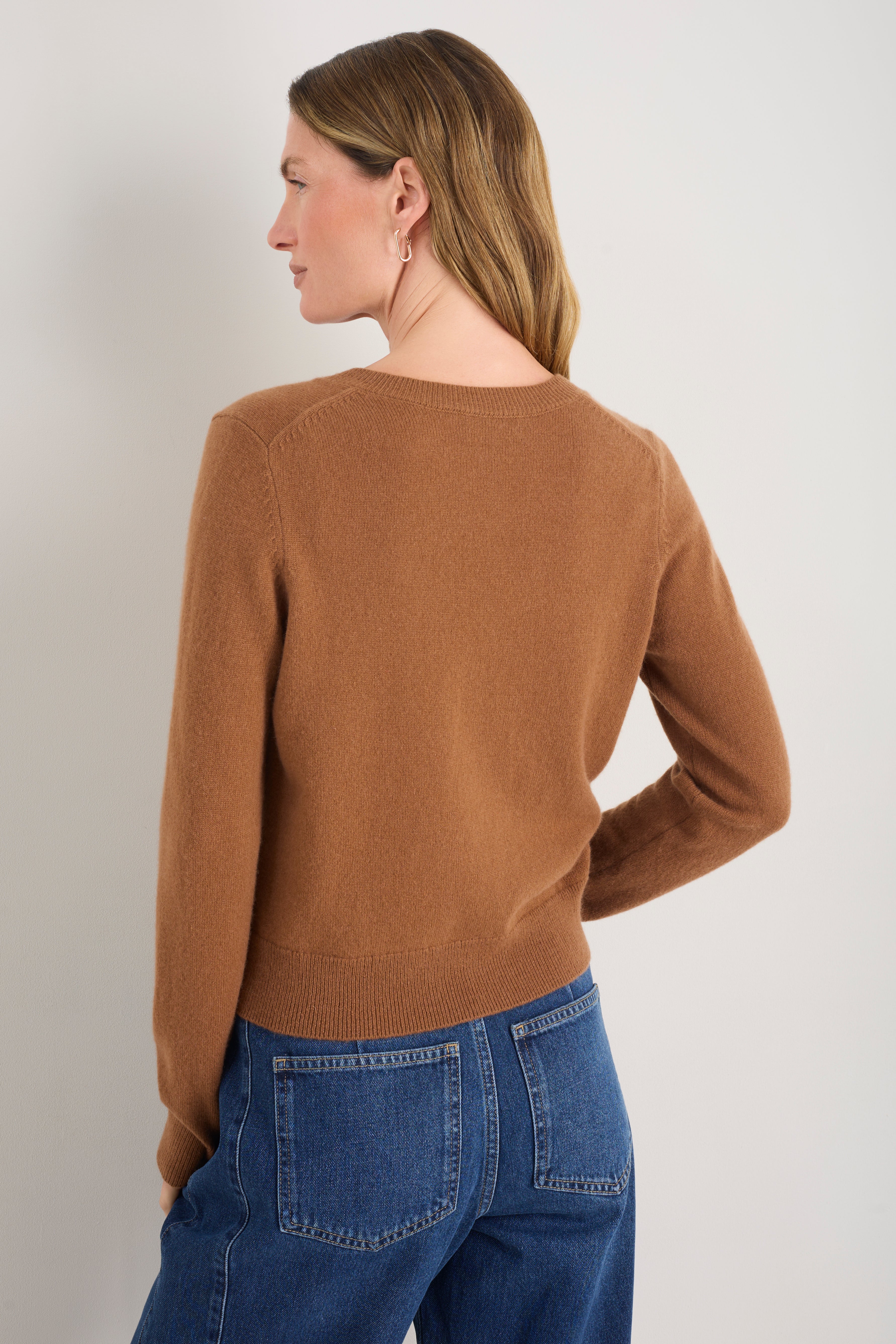 Katie Cashmere Cardigan - Toffee