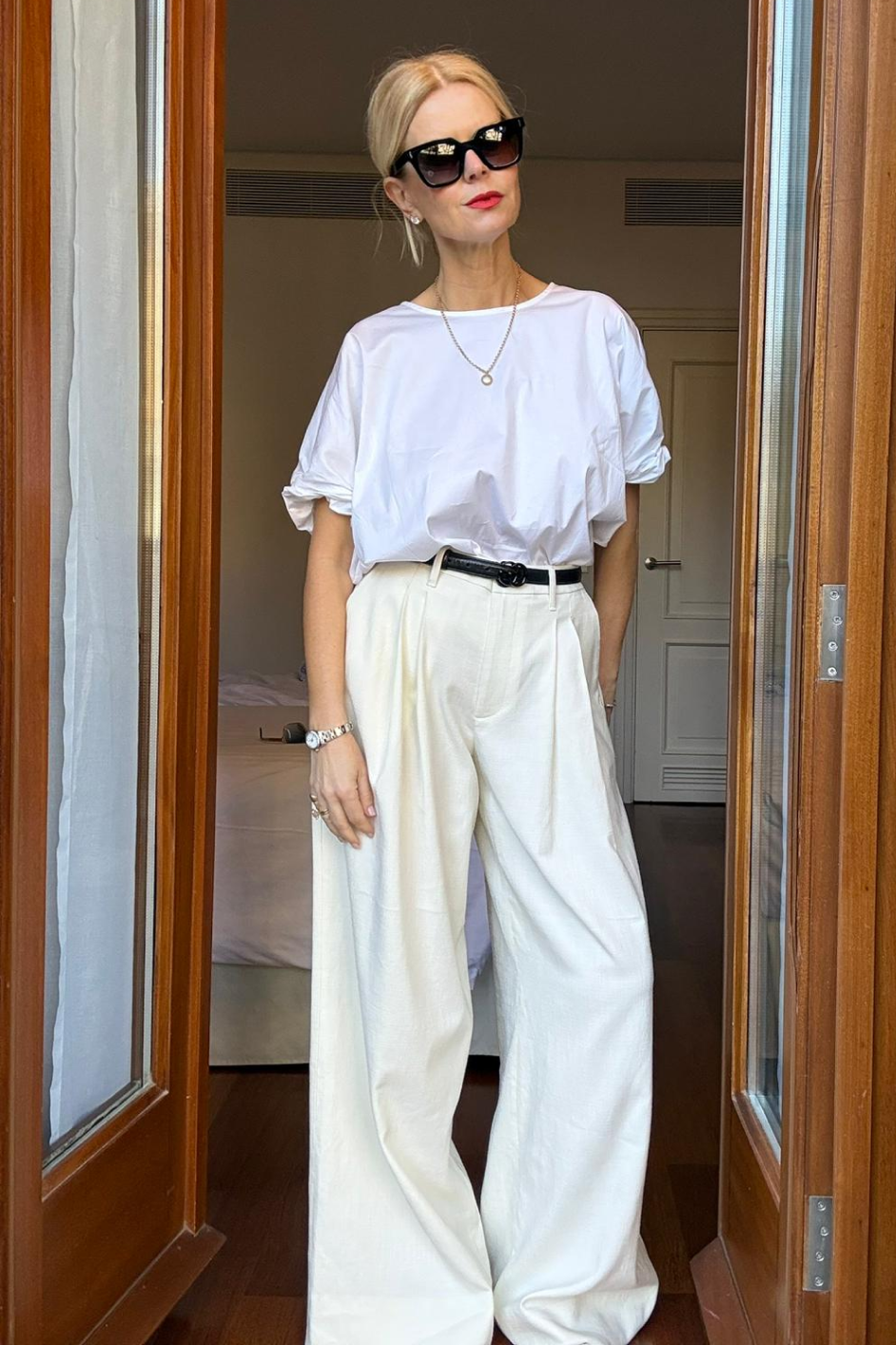 Cath x WYSE Audrey Pleat Front Trouser - Cream